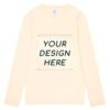 Long sleeve beige T-shirt | Pets Lover sticker Personalized - Image 2