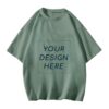 short sleeve green T-shirt | Pets Lover sticker Personalized - Image 2