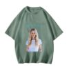 short sleeve green T-shirt | Pets Lover sticker Personalized - Image 3
